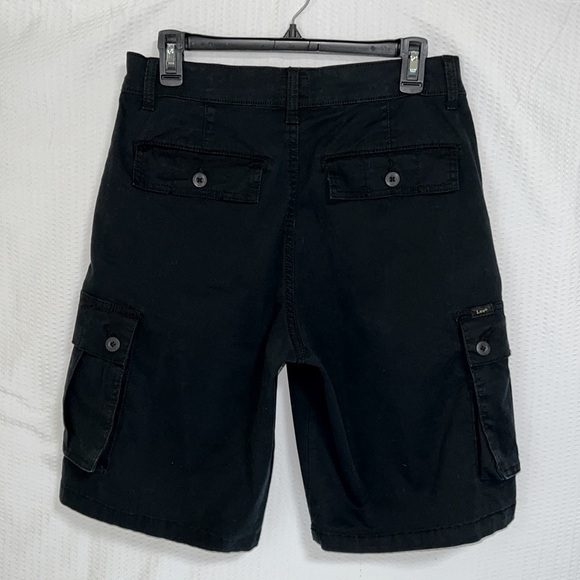 Lee Black Active Stretch Relaxed Fit 11 Inch Cargo Shorts - Size 30, NWT - Picture 6 of 13